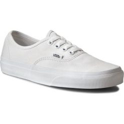 Tenisówki VANS - Authentic VN000EE3W00 True White. Białe półbuty damskie Vans, bez wzorów, z gumy, bez zapięcia. W wyprzedaży za 189,00 zł.