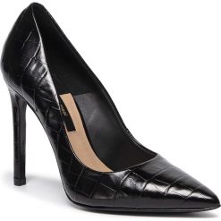 Szpilki GINO ROSSI - DCI567-MIYACROCO Black. Czarne półbuty damskie Gino Rossi, bez wzorów, ze skóry, eleganckie, bez obcasa, na obcasie, bez zapięcia. Za 329,99 zł.