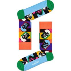 Happy Socks - Skarpetki Andy Warhol Skull. Skarpetki damskie Happy Socks, bez wzorów. W wyprzedaży za 47,90 zł.