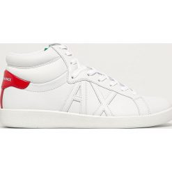 Armani Exchange - Buty. Czarne buty sportowe męskie Armani Exchange, ze skóry, na sznurówki. Za 649,90 zł.