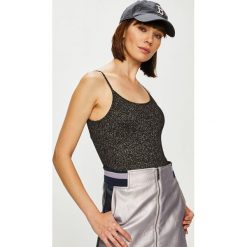 Tally Weijl - Top. Czarne bluzki damskie TALLY WEIJL, s, bez wzorów, z elastanu, casualowe, z okrągłym kołnierzem, bez rękawów. W wyprzedaży za 34,90 zł.