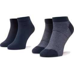 Zestaw 2 par niskich skarpet unisex TOMMY HILFIGER - 320223001 Dark Navy 322. Niebieskie skarpetki męskie TOMMY HILFIGER, bez wzorów, z elastanu. Za 39,00 zł.