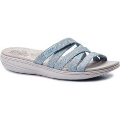 Klapki KEEN - Damaya Slide 1021284 Sterling Blue/Dress Blue. Niebieskie klapki damskie Keen, bez wzorów, z tworzywa sztucznego, bez obcasa. W wyprzedaży za 209,00 zł.