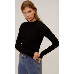 Mango - Sweter Shoulder. Szare swetry damskie Mango, xs, z aplikacjami, z elastanu, bez rękawów, bez kaptura. Za 79,90 zł.