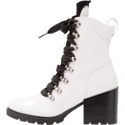Botki damskie lity: KENDALL + KYLIE SPENCER 4 Botki sznurowane white/black