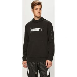 Puma - Bluza. Żółte bluzy męskie Puma, s, z nadrukiem, z bawełny, z okrągłym kołnierzem, bez rękawów, z kapturem. Za 289,90 zł.