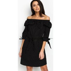 Sukienki: Czarna Sukienka Flamenco Dots