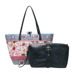 Desigual Torebka Damska Aria Capr Wielokolorowa. Szare torebki klasyczne damskie Desigual, bez wzorów, bez dodatków. W wyprzedaży za 219,00 zł.