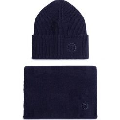 Zestaw Szalik i Czapka TRUSSARDI JEANS - Kit Beanie+Scarf 57Y00004 U280. Niebieskie czapki męskie Trussardi Jeans, na zimę, bez wzorów, z poliesteru. Za 539,00 zł.