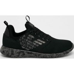 EA7 Emporio Armani - Buty. Czarne sneakersy męskie EA7 Emporio Armani, na sznurówki. W wyprzedaży za 399,90 zł.