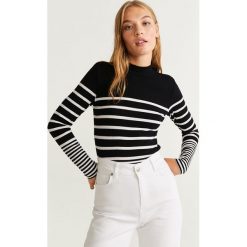 Mango - Longsleeve Nuan. Czarne bluzki damskie Mango, s, bez wzorów, z elastanu, z golfem. W wyprzedaży za 59,90 zł.