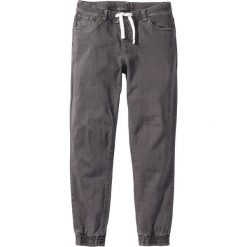Spodnie ze stretchem, bez zamka SLIM FIT STRAIGHT bonprix szary. Szare rurki męskie bonprix. Za 119,99 zł.