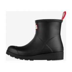 Hunter Kalosze Czarny. Czarne kalosze damskie Hunter, bez wzorów, z materiału. Za 378,95 zł.