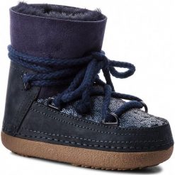 Buty INUIKII - Boot 60101-2 Sequin D'Blue. Niebieskie śniegowce dziewczęce Inuikii, bez zapięcia. W wyprzedaży za 639,00 zł.