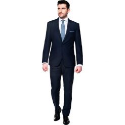 Garnitury: garnitur dumont 306 granatowy regular fit