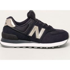 New Balance - Buty WL574WNM. Różowe buty sportowe damskie New Balance, bez wzorów, z gumy, sportowe. W wyprzedaży za 269,90 zł.