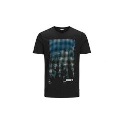 T-shirty z krótkim rękawem Jack Jones 12135675 BURG TEE. Czarne t-shirty męskie Jack & Jones, s, bez wzorów, bez kołnierzyka, krótkie. Za 46,07 zł.