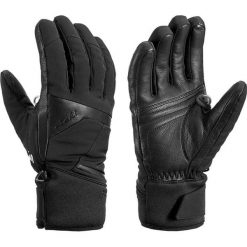 Leki Leki Rękawice damskie Equip S GTX Lady black 6,5. Czarne rękawiczki damskie Leki, bez wzorów, ze skóry. W wyprzedaży za 399,00 zł.