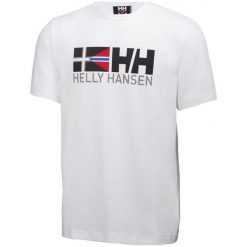 Helly Hansen T-Shirt Męski Rune Ss Tee, White L. Białe koszulki męskie marki Helly Hansen, m, bez wzorów, bez kołnierzyka, z krótkim rękawem, krótkie, na fitness i siłownię. W wyprzedaży za 99,00 zł.