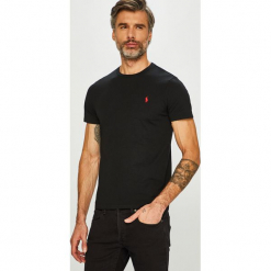 Polo Ralph Lauren - T-shirt. Szare koszulki polo męskie marki Polo Ralph Lauren, l, z bawełny. Za 259,90 zł.