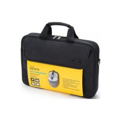 Torba DICOTA Value Toploading Kit 15.6 cali Czarny + mysz. Czarne torby na laptopa Dicota, w paski. Za 79,99 zł.