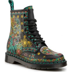 Glany DR. MARTENS - 1460 Skull 25377102 Multi. Czarne glany damskie Dr. Martens, na co dzień, ze skóry, bez obcasa, bez zapięcia. Za 769,00 zł.
