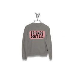 Bluza Friends don't lie Męska. Szare bluzy męskie marki Failfake, m, bez wzorów, bez kołnierzyka, bez rękawów, bez kaptura. Za 160,00 zł.