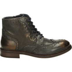Botki męskie - 56711 DK GRAY. Szare botki męskie Venezia, ze skóry. Za 229,00 zł.