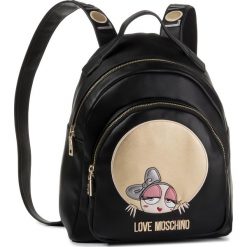 Plecak LOVE MOSCHINO - JC4309PP08KQ0000 Nero. Czarne plecaki damskie Love Moschino, bez wzorów, ze skóry ekologicznej. Za 1039,00 zł.
