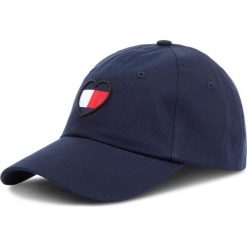 Czapka z daszkiem TOMMY JEANS - Tjw Flag Heart Cap AW0AW05636 413. Niebieskie czapki męskie Tommy Jeans, z bawełny. W wyprzedaży za 139,00 zł.