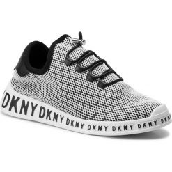 Sneakersy DKNY - Mel K1963322 Wht/Black. Czarne półbuty damskie DKNY, ze skóry ekologicznej. Za 479,00 zł.