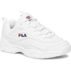 Sneakersy Fila Ray Low 1010561.1FG. Białe sneakersy męskie Fila, bez wzorów, bez zapięcia. W wyprzedaży za 299,00 zł.