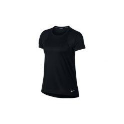 T-shirty z krótkim rękawem Nike W Run Top SS Tee 890353-010. Czarne topy damskie Nike, s, bez wzorów, bez kołnierzyka. Za 79,99 zł.