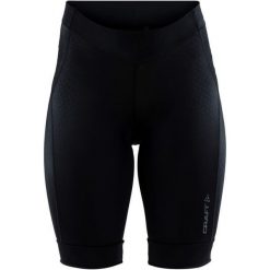 Craft Spodenki Rowerowe Damskie Rise, Czarny L. Czarne spodenki sportowe damskie marki Craft, s, z materiału, klasyczne, outdoorowe. W wyprzedaży za 159,00 zł.