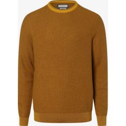Bugatti - Sweter męski, beżowy. Brązowe swetry męskie Bugatti, xl, z bawełny, eleganckie, z okrągłym kołnierzem. Za 349,95 zł.