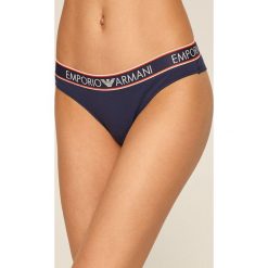 Emporio Armani - Brazyliany (2 pack). Czarne majtki damskie Emporio Armani, l, z aplikacjami, z elastanu. W wyprzedaży za 119,90 zł.