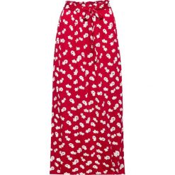 Spódnica maxi "paperbag" bonprix ciemnoczerwony w kwiaty. Czerwone spódniczki damskie bonprix, w paski, maxi. Za 69,99 zł.
