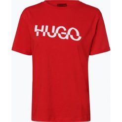 HUGO - T-shirt damski – Denalisa_4, czerwony. Czerwone t-shirty damskie marki HUGO, m, bez wzorów, bez kołnierzyka. Za 249,95 zł.
