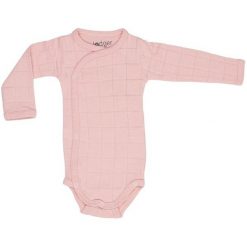 Lodger Body Romper Solid Long Sleeves Sensitive 56 Różowy. Różowe body niemowlęce Lodger, bez wzorów, z bawełny, bez rękawów. Za 67,00 zł.