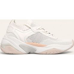 Tamaris - Buty. Białe buty sportowe damskie Tamaris, bez wzorów, z materiału, sportowe. Za 329,90 zł.