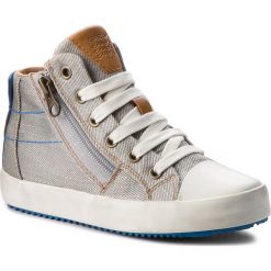 Trampki GEOX - J Alonissso B. C J822CC 00010 C0415 S Grey/Lt Blue. Szare trampki chłopięce Geox, bez wzorów, z gumy, bez zapięcia. W wyprzedaży za 179,00 zł.