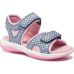 Sandały SUPERFIT - 4-09128-80 M Blau/Rosa. Niebieskie sandały dziewczęce Superfit, ze skóry, bez zapięcia. Za 249,00 zł.