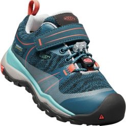 KEEN Terradora Low Wp K, Aqua Sea/Coral US 13 (EU 31). Niebieskie buty dziewczęce sportowe Keen, bez wzorów, z gumy, bez zapięcia. Za 319,00 zł.
