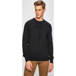 Trussardi Jeans - Sweter. Szare swetry męskie Trussardi Jeans, s, bez wzorów, z bawełny, z okrągłym kołnierzem, bez kaptura. W wyprzedaży za 319,90 zł.