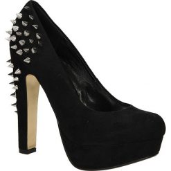 CZÓŁENKA BLINK 701428-AD. Czarne buty ślubne damskie Casu, na koturnie. Za 229,99 zł.
