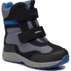 Śniegowce GEOX - J N.Alaska B.B Wpf E J847PE 050FU C0245 S Black/Royal. Czarne śniegowce chłopięce Geox, bez zapięcia. W wyprzedaży za 249,00 zł.