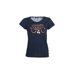 T-shirty z krótkim rękawem Le Temps des Cerises BASITRAME. Niebieskie t-shirty damskie Le Temps Des Cerises, xs, bez wzorów, bez kołnierzyka. Za 104,30 zł.