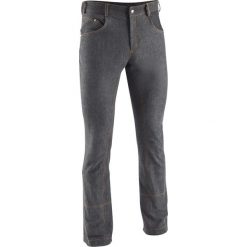 Spodnie jeździeckie Jodhpury jeansowe męskie. Spodnie męskie FOUGANZA, m, bez wzorów, z elastanu. Za 199,99 zł.