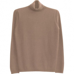 Sweter kaszmirowy w kolorze szarobrązowym. Brązowe golfy męskie marki Ateliers de la Maille, m, z kaszmiru. W wyprzedaży za 545,95 zł.