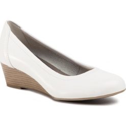 Półbuty TAMARIS - 1-22320-24 White 100. Białe półbuty damskie Tamaris, z materiału. Za 199,00 zł.